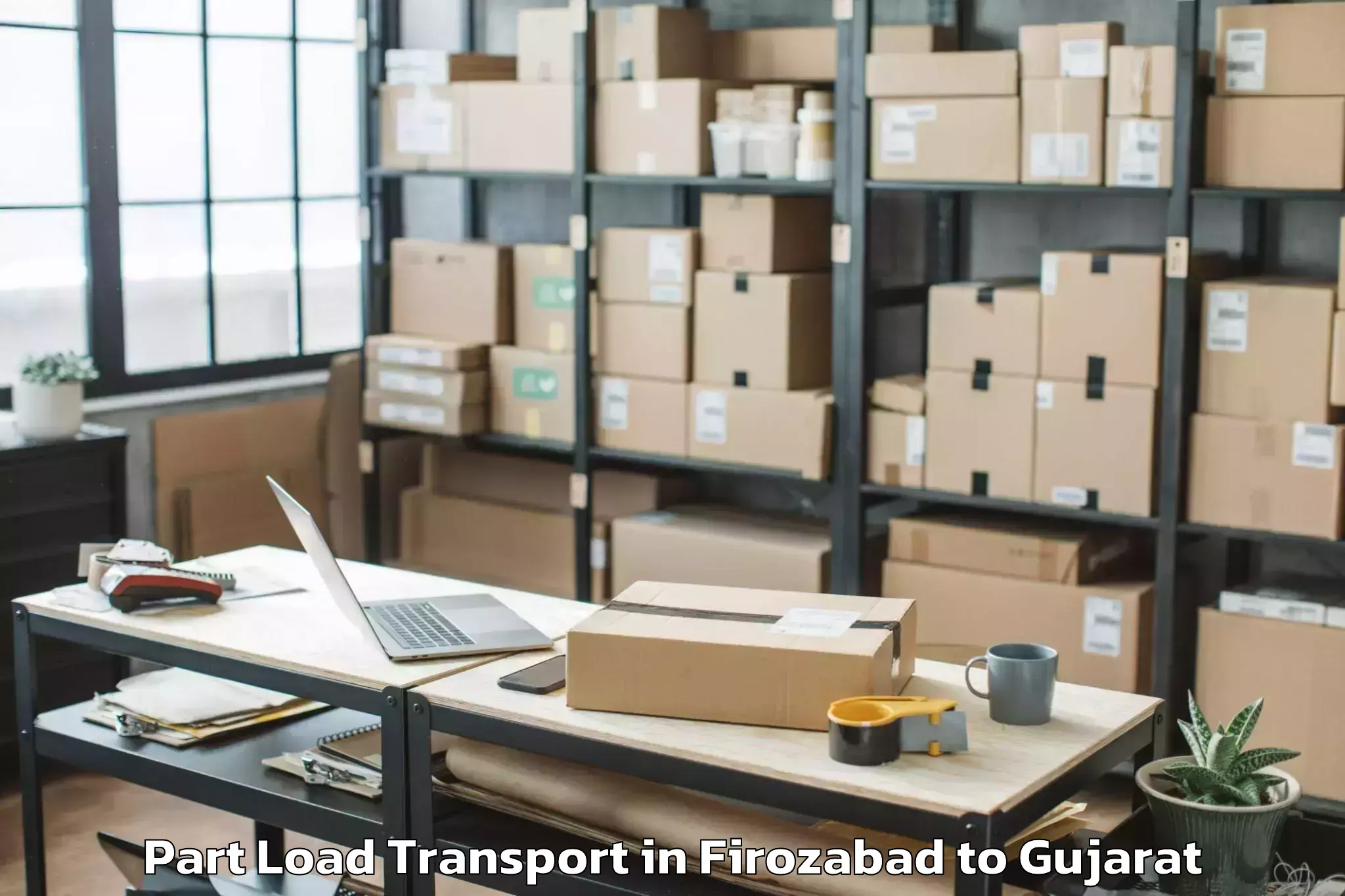 Expert Firozabad to Junagarh Part Load Transport